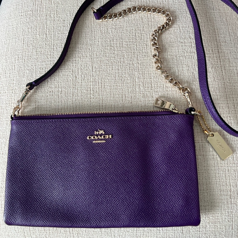 Purple Coach Crossbody